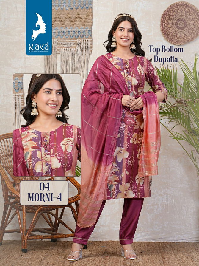 Morni 4 By Kaya Casual Wear Printed Kurti With Bottom Dupatta Wholesalers In Delhi